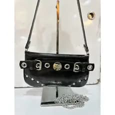 Bolsa feminina de ombro / transversal de sair pra festas ou baladas, fecho de zíper