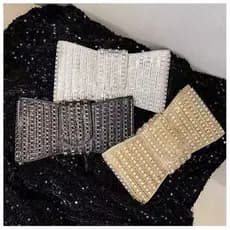 Bolsa clutch feminina, bolsa de ombro, strass de luxo, adequada para sessão de fotos de casamento e festa