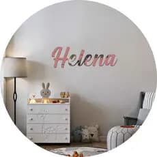 Nomes Decorativos Em Acrílico Espelhado 2mm Personalizado