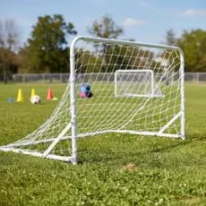 Kit 2 Traves Futebol Golzinho De Ferro Infantil Dobrável 83x52 Branco