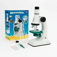 Brinquedo Microscópio Didático Científico Infantil Com Acessórios