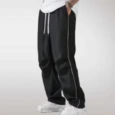 Calça larga reta básica moda masculino feminina esportiva street