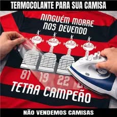 Termocolante personalizado comemoração tetra da liberta - camisa não inclusa