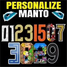 Nome e número termocolante para camisas de futebol - personalizade em casa com ferro de passar