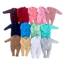 Kit 4 Macacões de Plush Bebê Roupinha Inverno Quentinho