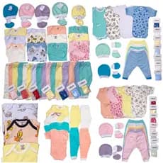 Kit 36 Peças Roupinhas de Bebê Enxoval Maternidade Menino Menina Liso Estampado