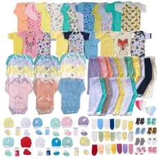 Kit 15 Peças Enxoval Bebê Básico Body Calça Luva – Menino Menina Unissex