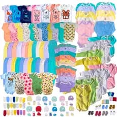 Kit 20 Peças Enxoval Bebê Completo Bodies Calças Toucas Luvinhas