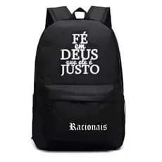 Mochila Estampada Moderna Grande Compartimento Interno