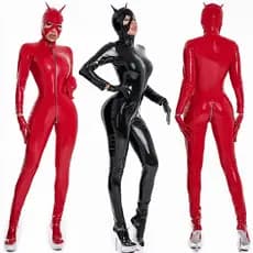 Macacão Para Performance De Palco Roupa Cos Traje Halloween Catwoman Adulto Festa Anime