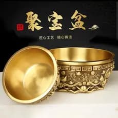 Grande Cornucópia De Latão De Cobre Puro Cheio mone Fortuna E Riqueza Enfeites De Feng Shui Sala De Estar Loja