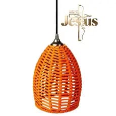 Pendente lustre luminária sino taça corda náutica