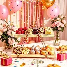 Escadinha Organizadora para Doces e salgados– Decoração, Festa, Casamento, aniversário