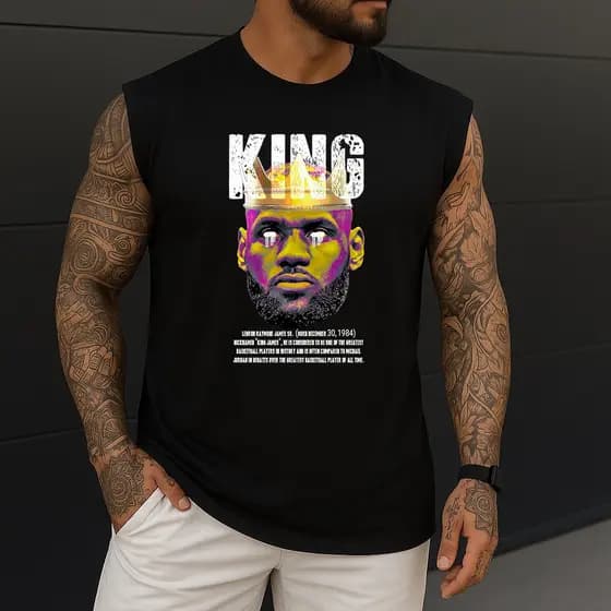 Regata Masculina Algodão Premium Oversized Machão Brian NBA