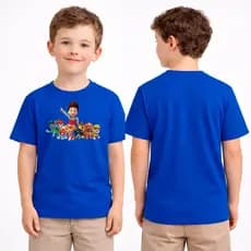 Camiseta Infantil Patrulha Cachorro Youtuber Camisa Infantil Desenho