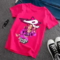 Blusa Camisetas Dos Rosa Youtubers Grupo da Emilly Vick em Alta Qualidade Feminina e Masculina