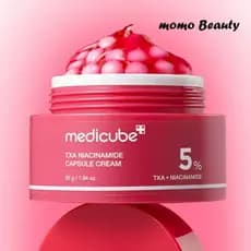 Creme Rosa de Colágeno com 5% de Nicotinamida Medicube Gel Elástico e Hidratante Clareamento Natural Duradouro Limpeza P