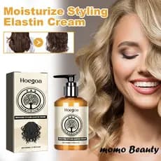 hoegoa Elasticizador Hidratante para Cachos Marroquinos - Volumizador, Brilhante, Naturalmente Fofo, Estilização e Cuida