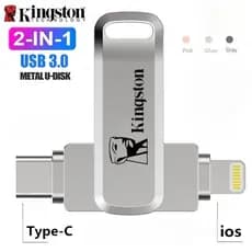 Unidade Flash USB 3.0 1 Tb 2 Tipo-C Pendrive Stick Para iPhone iPad/Lightning 2IN1 Drive