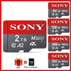 Cartão SD De Alta Velocidade De Memória Flash 2 Tb 1 512 Gb 256 128 Micro TF Class10