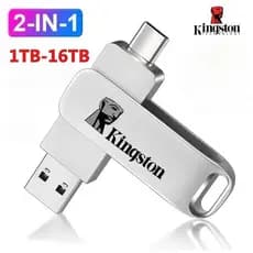 1TB/2TB/4TB/8TB/16TB USB3.0 Flash Drive Transmissão Mútua Portátil Tipo-C Disco U