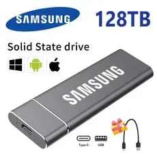 Disco Rígido Externo SSD State Hard Drive 16TB 30TB 60TB 128TB Stick De Memória Portátil Para Notebook , Telefone , PC