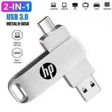 Pen Drive USB 3.0 De 2 Em 1 Dual Type C Flash Mental Disco De Memória U De Alta Velocidade