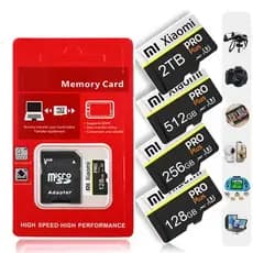 Cartão Micro SD Class10 , De Memória 2TB 1TB 512GB 256GB 128GB U3 Flash TF Para Laptop , Telefone , PC , Câmera De Vigil