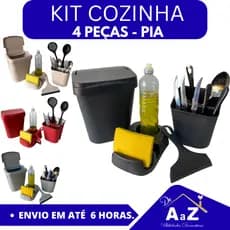 KIT PIA COZINHA 4 PEÇAS ESSENCIAIS COMPLETO