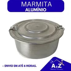 Marmita alumínio recipiente para armazenar alimentos n14 1 litro