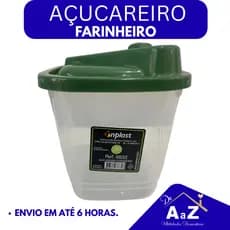 AÇUCAREIRO FARINHEIRO CONTAINER 836ML OTIMA VEDAÇÃO INPLAST