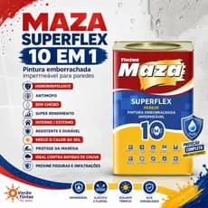 TINTA PINTURA EMBORRACHADA IMPERMEÁVEL SUPERFLEX 18KG MAZA
