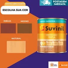 VERNIZ SUVINIL TRIPLA PROTEÇÃO BASE ÁGUA BRILHANTE 900ML