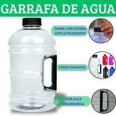 Garrafa De Água Galão Com Alça 1.8L Treino Crossfit  Esportes Livre de BPA