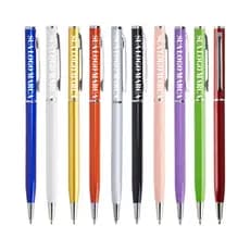 Kit 5/10 Canetas Personalizada Metal Empresa Logo Nome Brinde