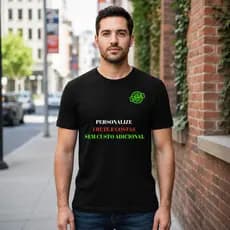 Camisa Camiseta Personalizada Basica Sua Logo Marca Uniforme Empresa