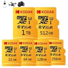 Micro SD 64GB 128GB 256GB 512GB 1TB 2TB Memória De Alta Velocidade U3 A1 V30 Classe 10 TF