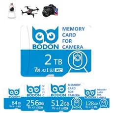 Memória Micro SD BODON 128GB 256GB 512GB 1TB V30 A2 U3 Original