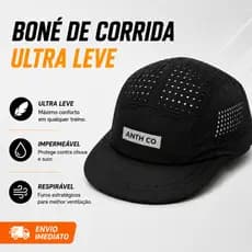 Boné original Anth CO Corrida acessório impermeavel Respirável esporte fitness