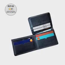 Carteira Couro Legítimo Slim Masculina Cnh Habilitação Cartão Dinheiro