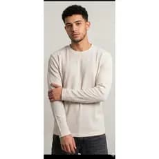 Camiseta Manga Longa Texturizada Tecido Premium