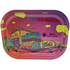 Bandeja De Metal Bem Bolado 14x18cm decorativa porta objetos organização