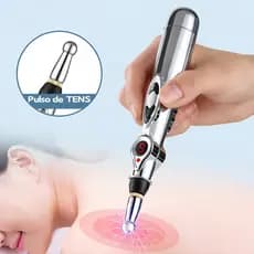 Electric Acupuncture Therapeutic Pen Stimulates Physio Points Silver Color PásAA