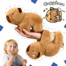 🦫Simulado de pelúcia capivara tapa  Pulseira Capivara De Pelúcia Fofinha - Presente
