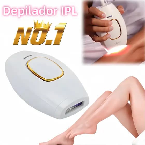 Depilador IPL Portátil Novo, Depilação Sem Dor para Rosto, Corpo e Virilha