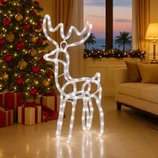 Armação Rena Natalina Macho de Led -Decoração de Natal Magica