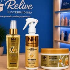 Linha Extraordinário BELKIT NEW HAIR Óleo Capilar Spray Finalizador Mascara Proteção Térmica Hidrata