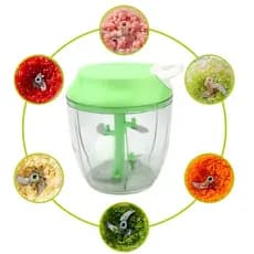 Processador Triturador Manual Alimento 5 Lâminas 1200ml