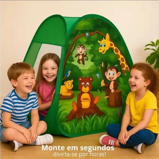 Barraca Tenda Rosa menina cabana casa menino Infantil Dobrável Reino Unicórnio Princesas Zoo