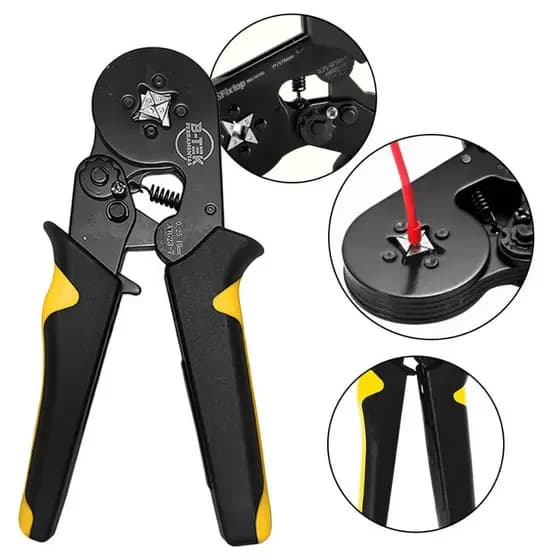 Alicate Crimpar Prensa Terminal IlhósAlicate Ferramenta Crimpagem 0,25 10mm² Terminais de Ilhós Ferramenta Crimpar Termi